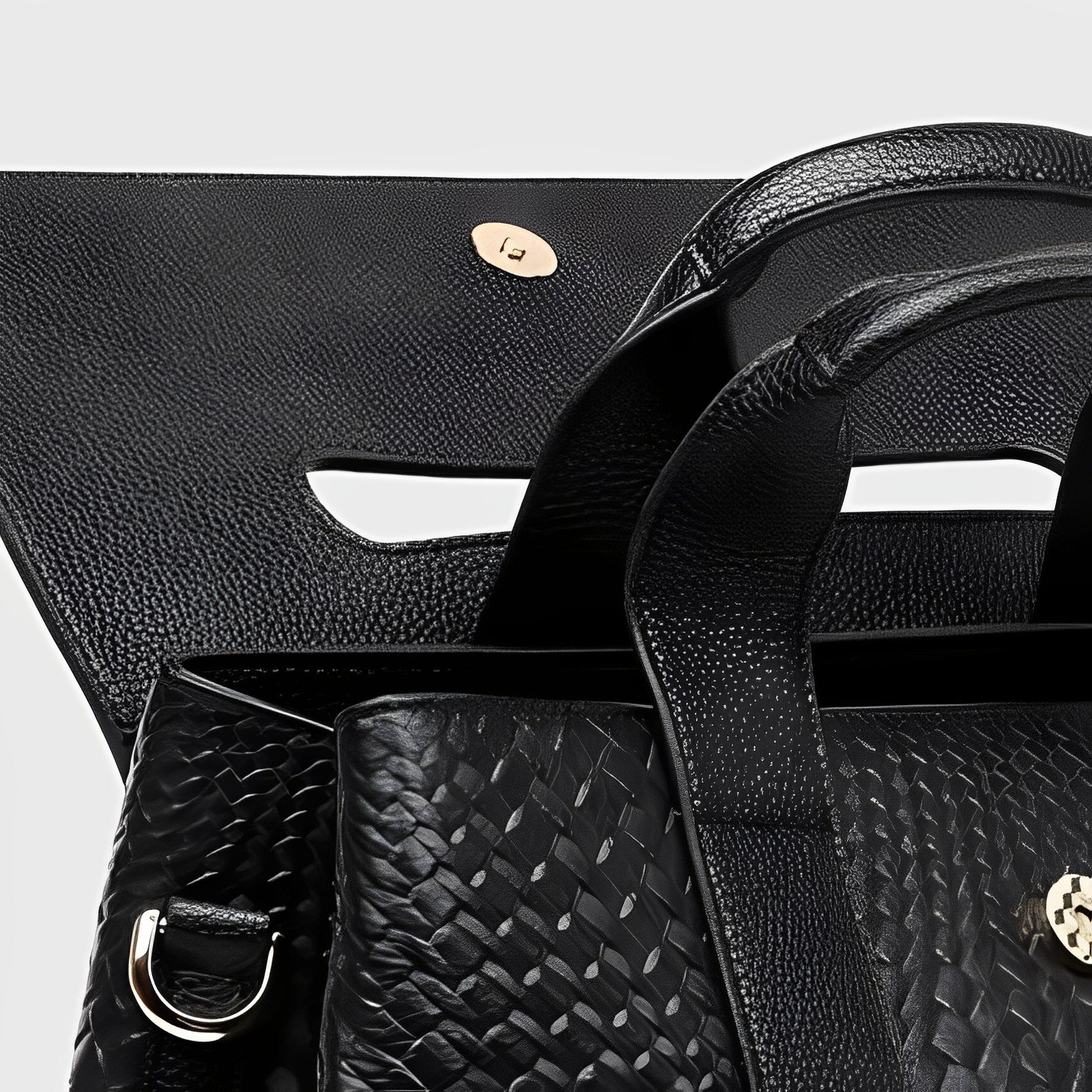 Brittany Luxe Woven Satchel