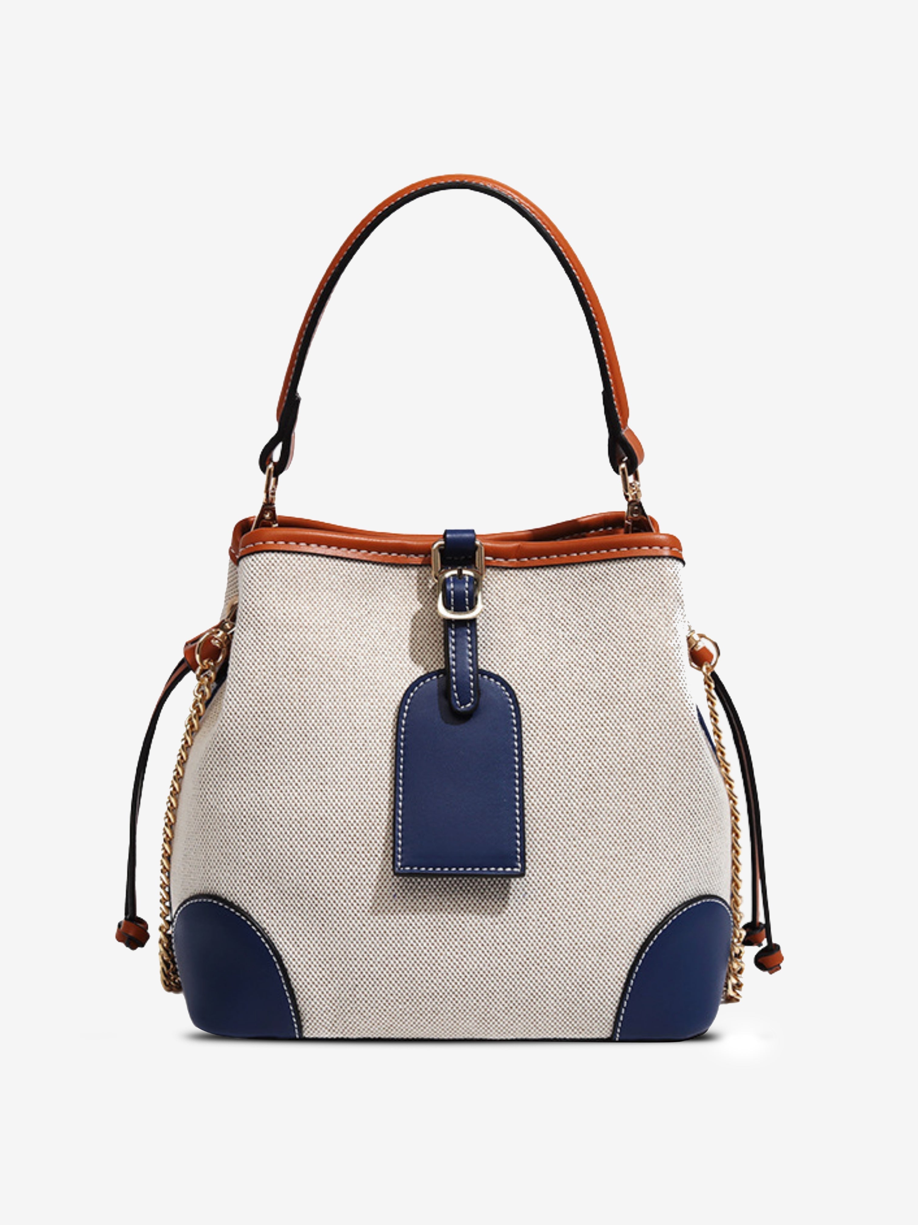 The Canvas Leather Bucket Bag from Lyora Solé – Where Sophistication Meets Everyday Versatility