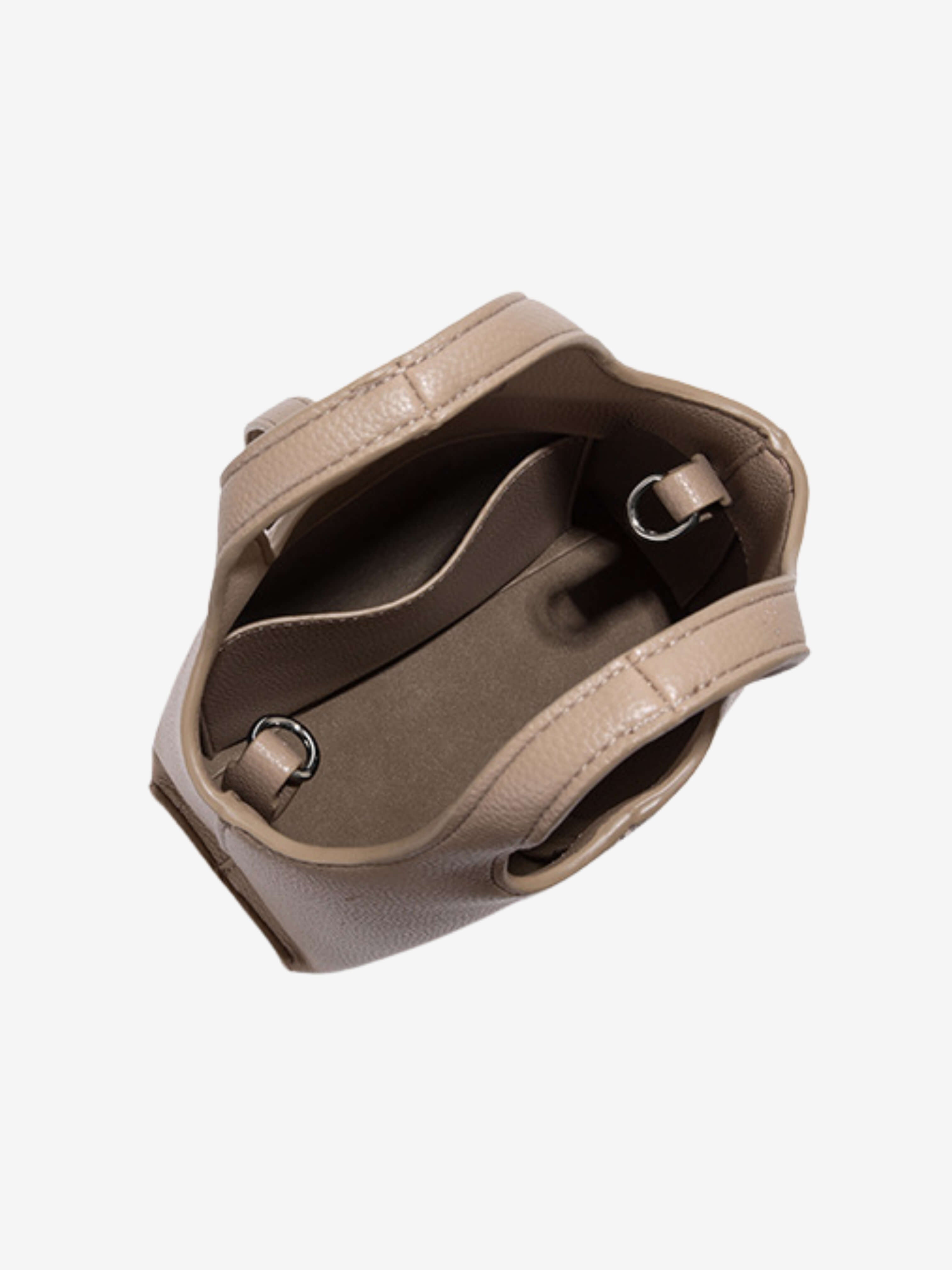 Noelle | Taupe Leather Tote Bag – Minimal & Versatile