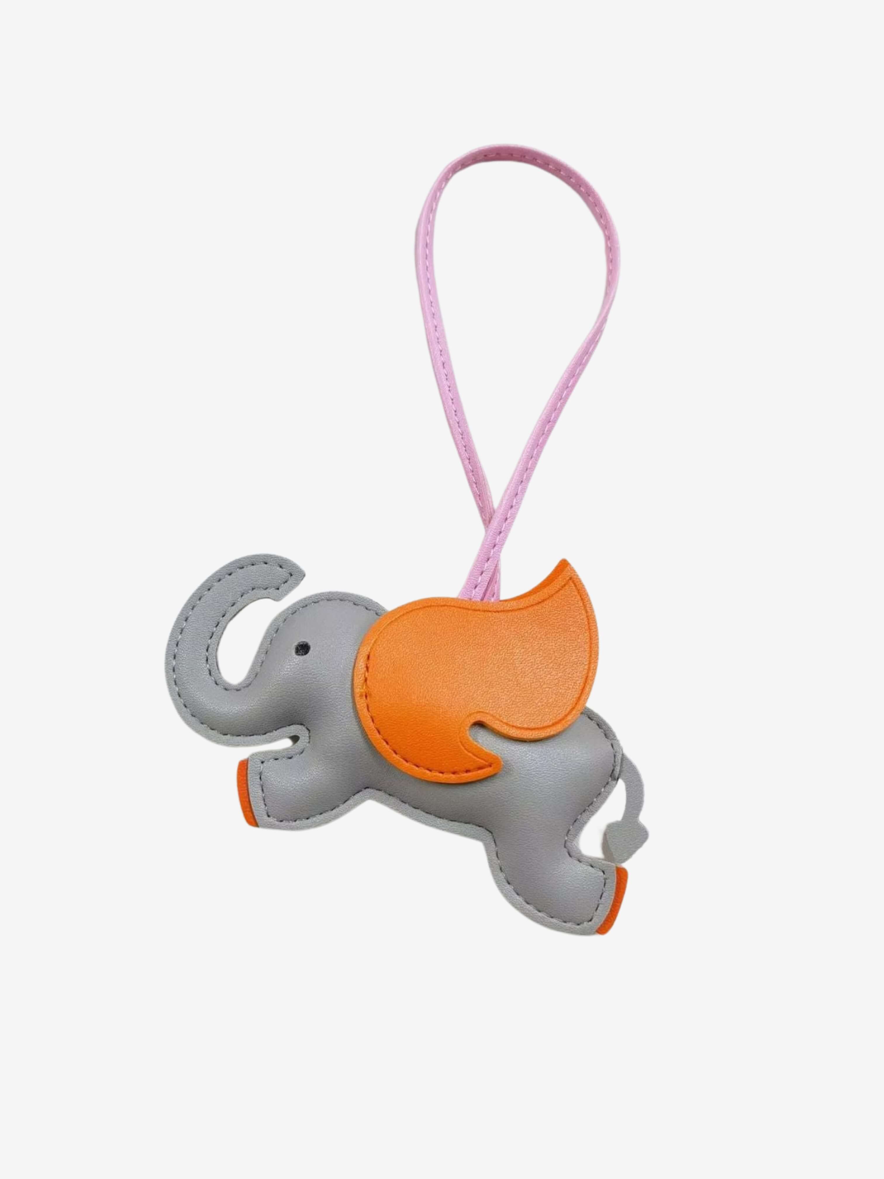 Luthien | Flying Elephant Leather Bag Charm – Whimsical Elegance & Playful Luxury