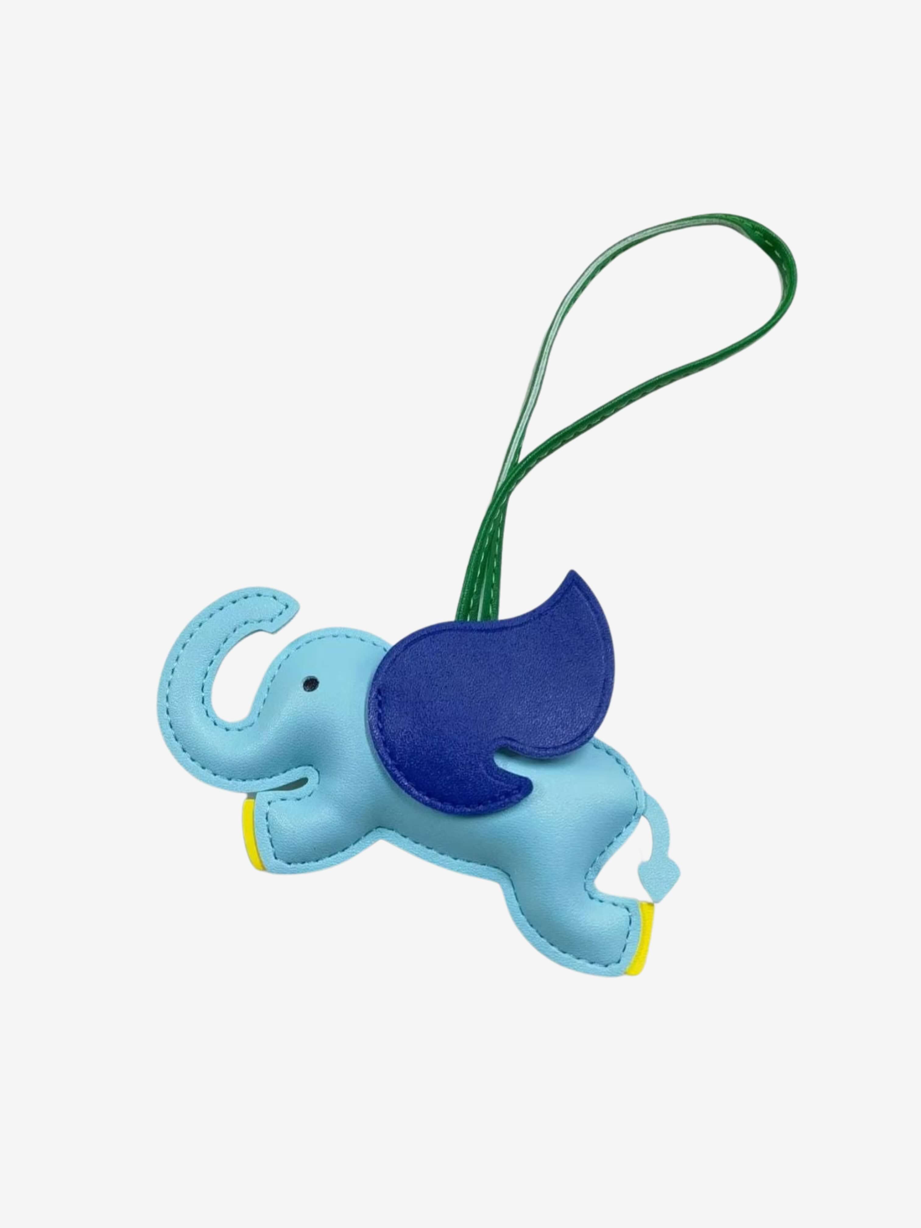 Luthien | Flying Elephant Leather Bag Charm – Whimsical Elegance & Playful Luxury