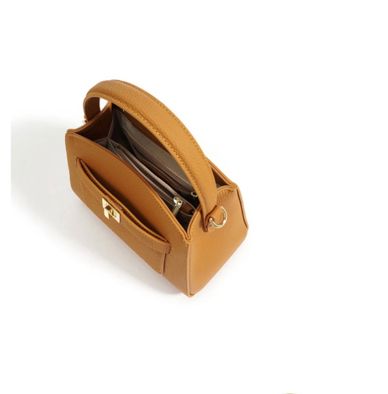 Élise Cream Leather Satchel