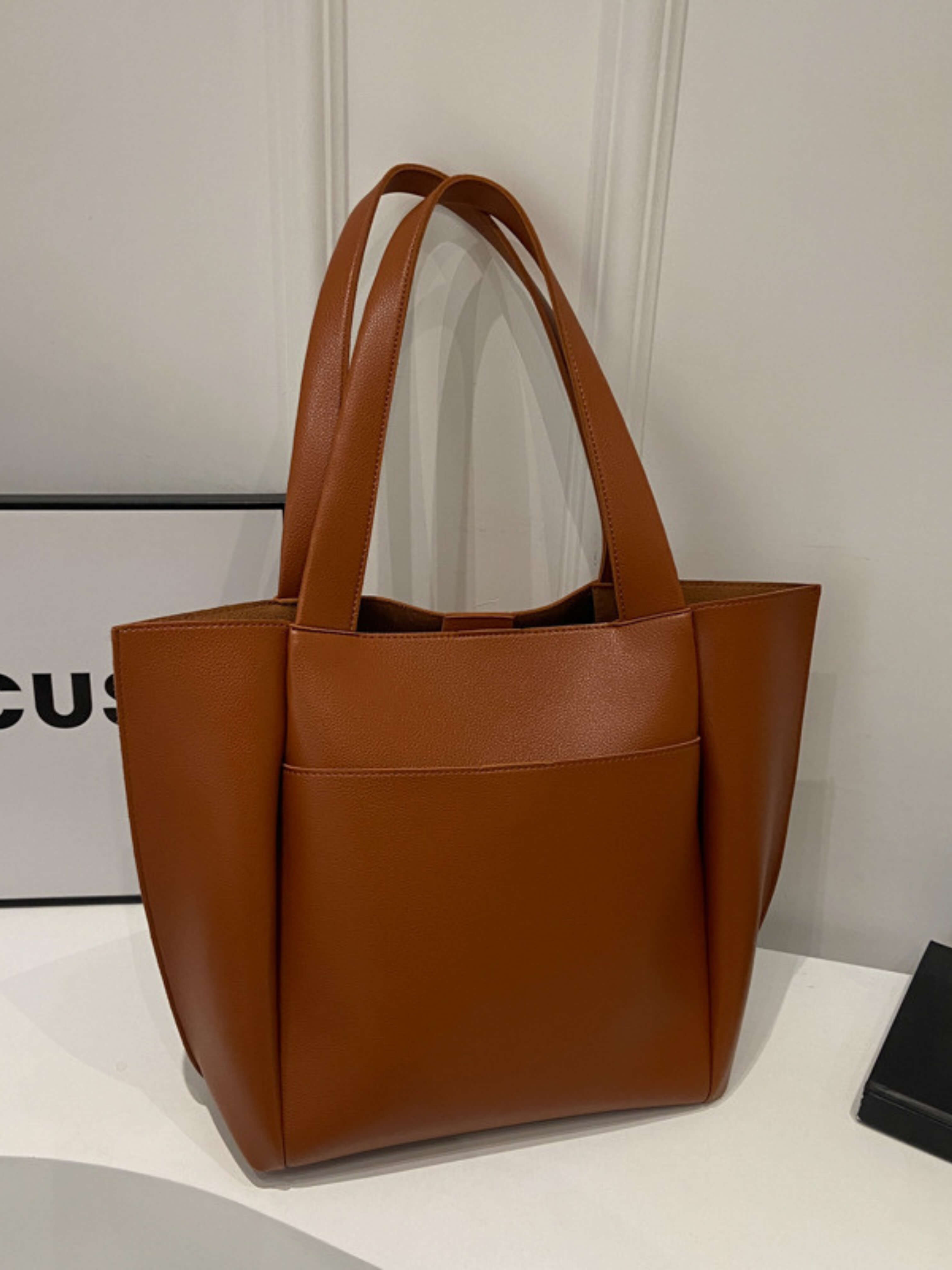 Rosetta – Burgundy Leather Tote Bag