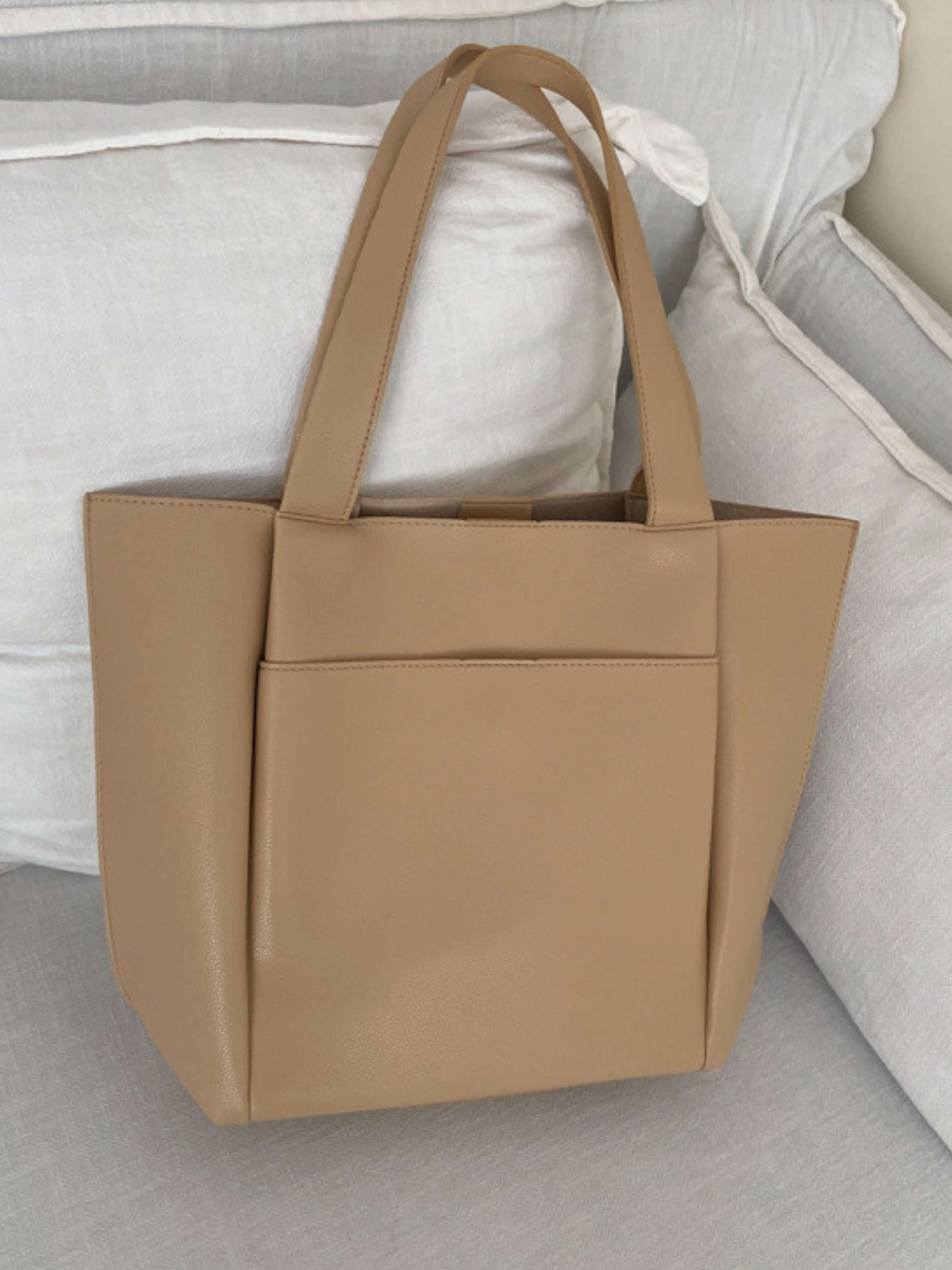 Rosetta – Burgundy Leather Tote Bag