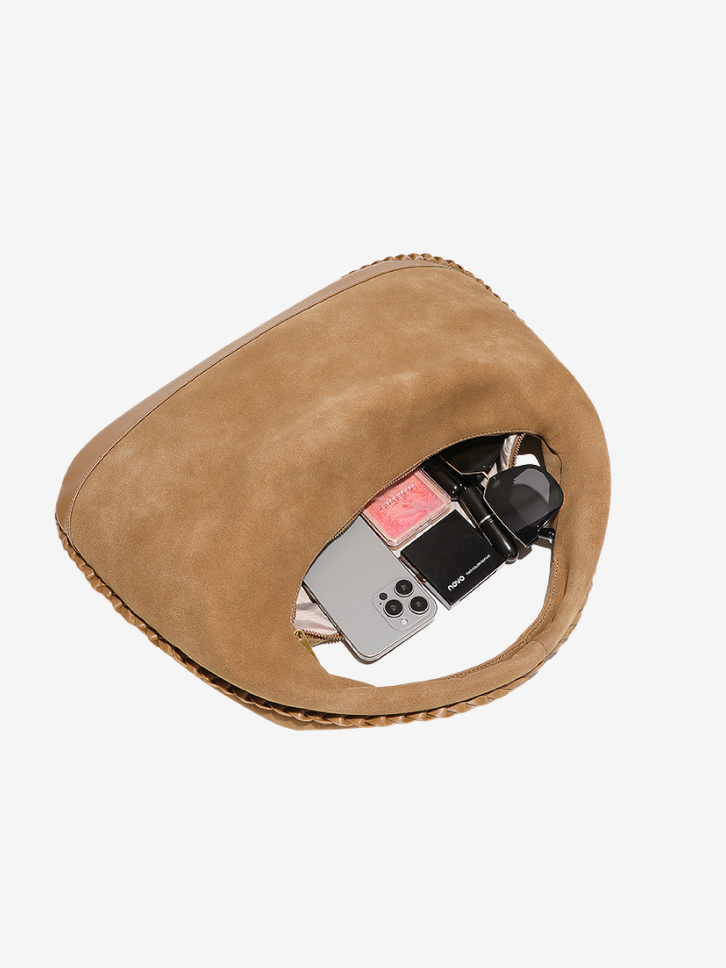 Aurora – Luxe Suede Hobo Tote