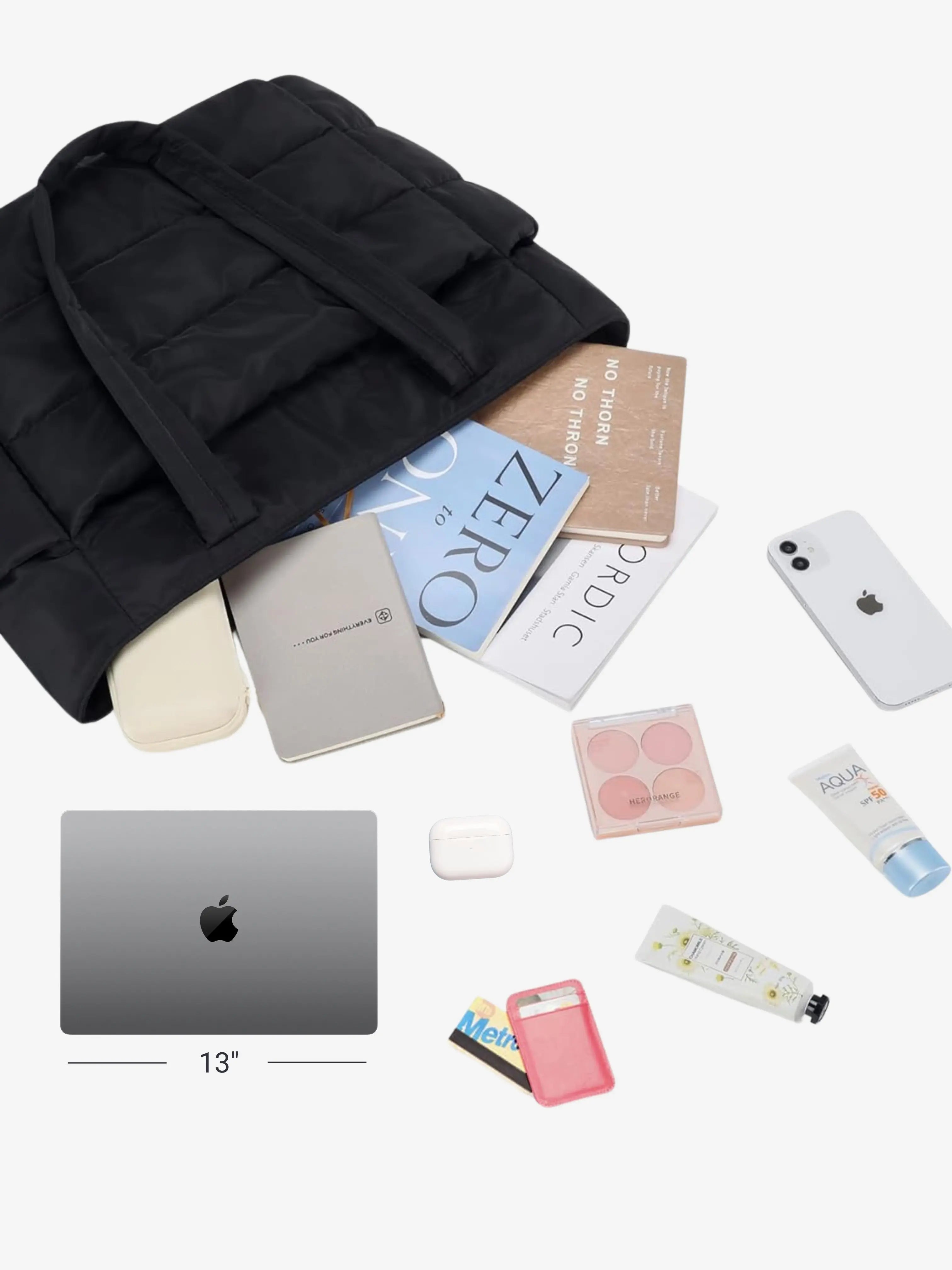 Noir Classic Carryall Tote