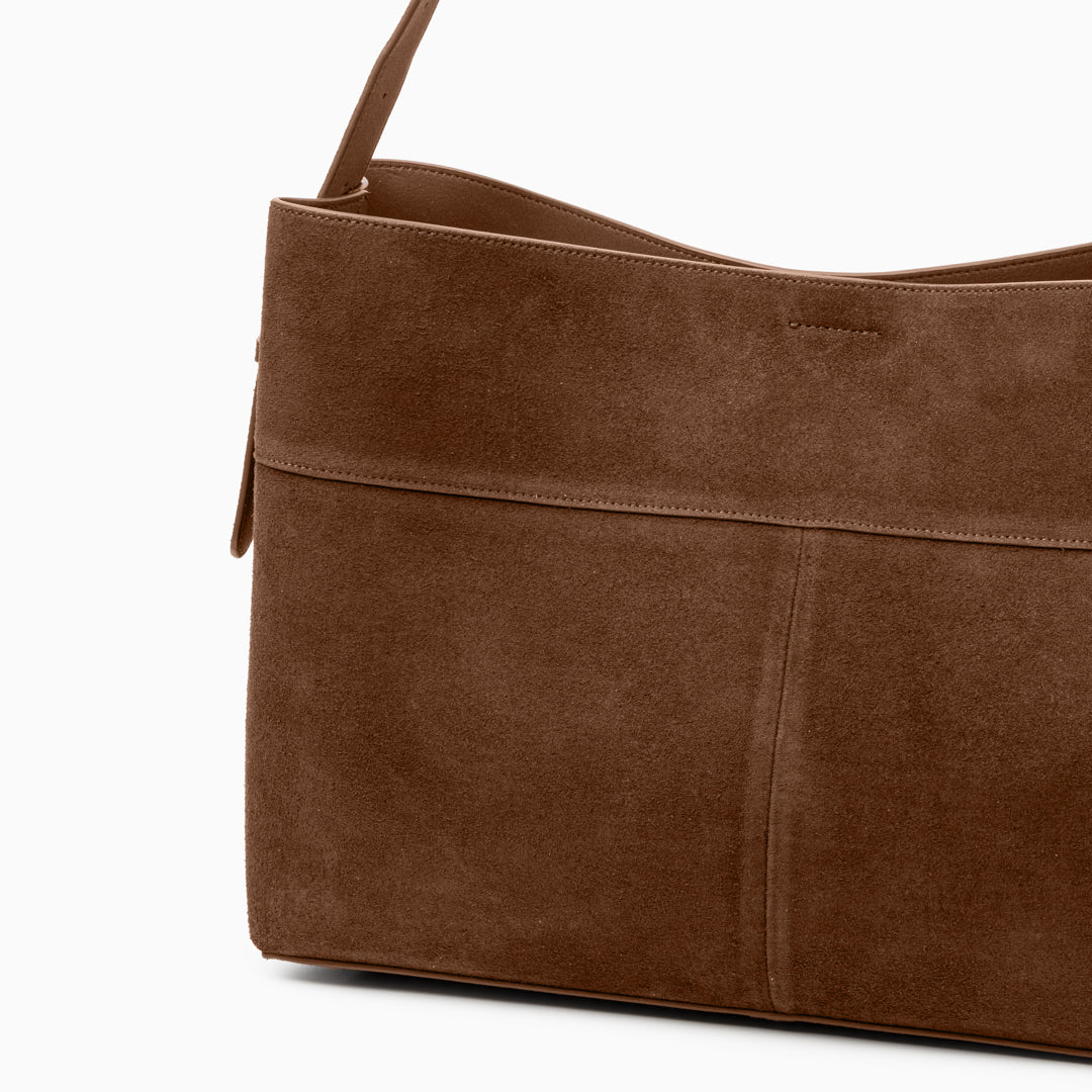 Sophia Luxe Suede Shoulder Bag