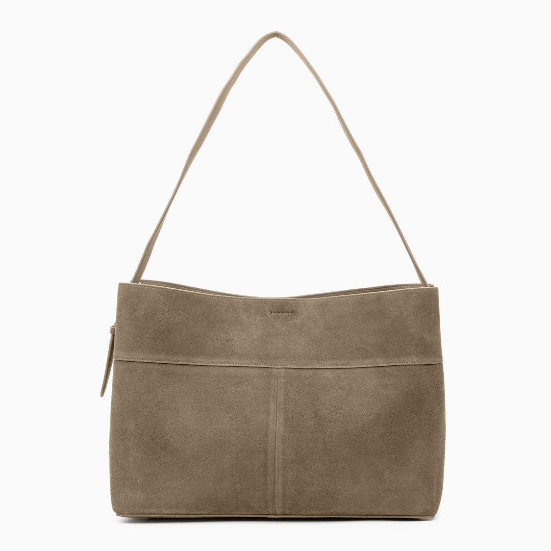 Sophia Luxe Suede Shoulder Bag