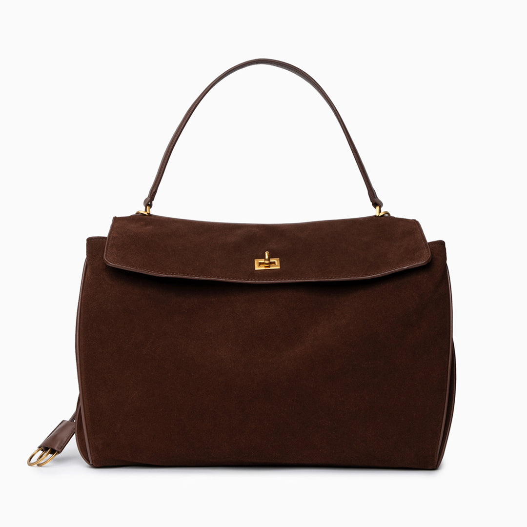 Emilia Suede Top Handle Bag