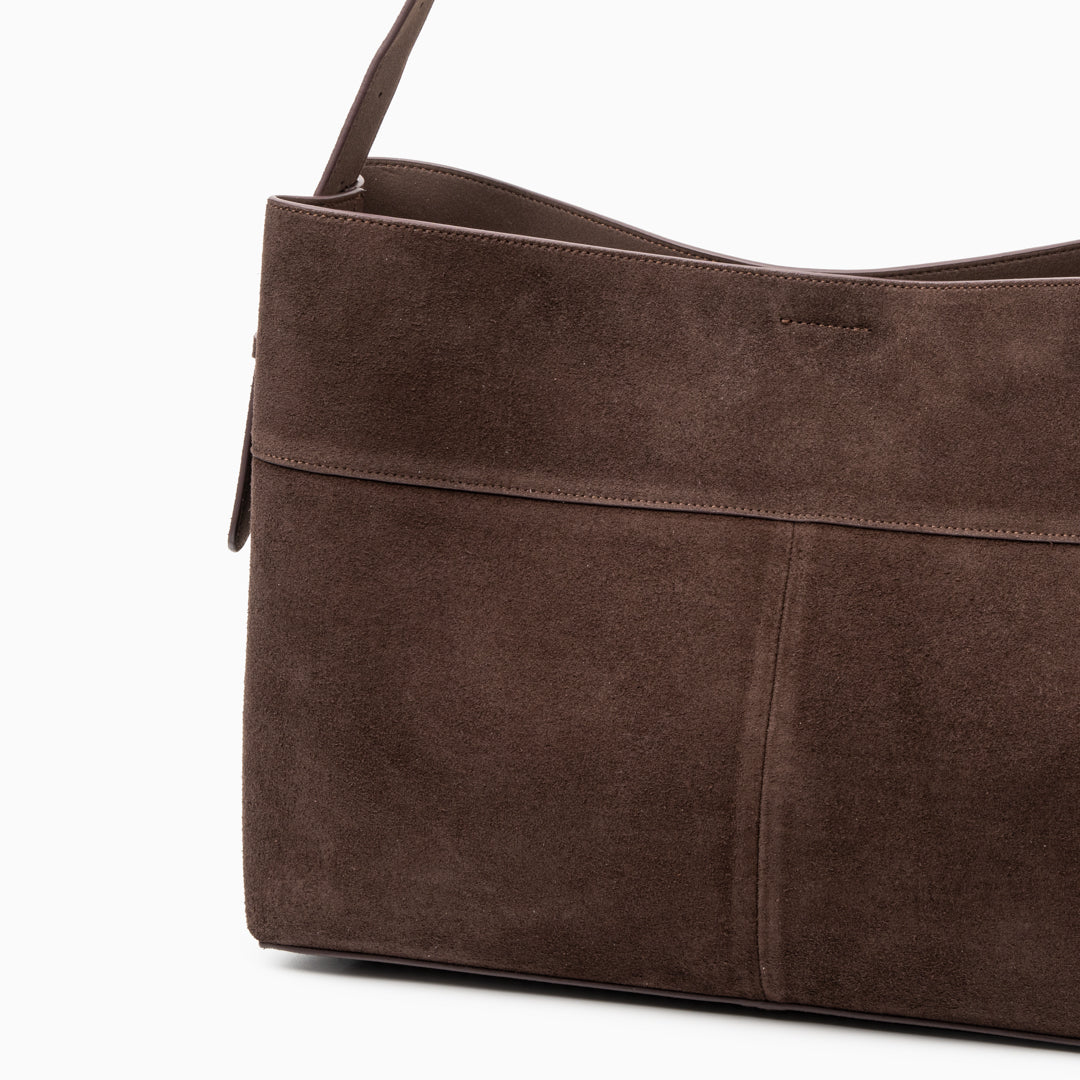 Sophia Luxe Suede Shoulder Bag