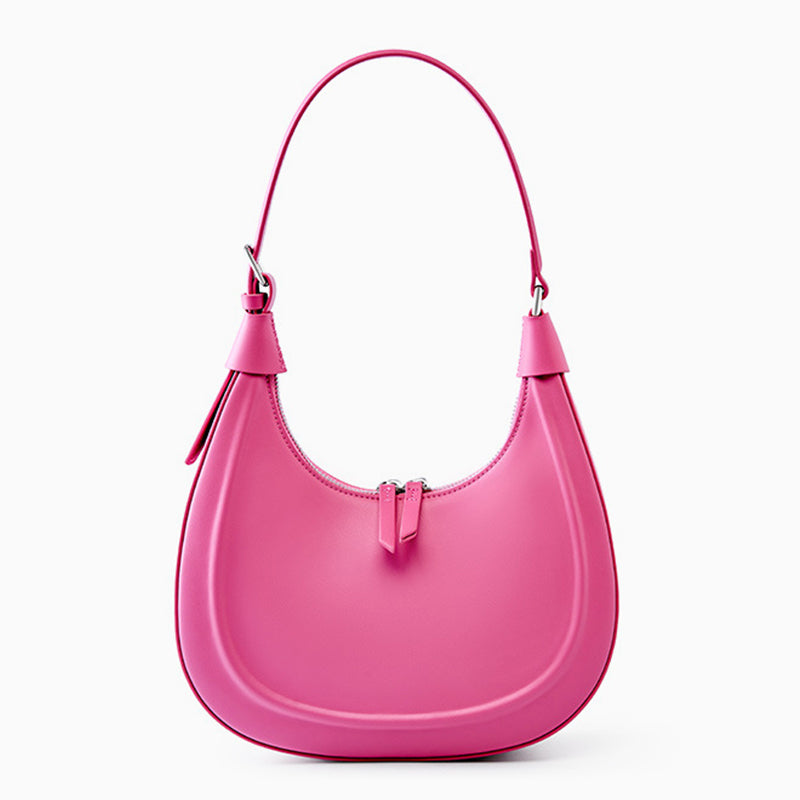 Noir Crescent Shoulder Bag – Black