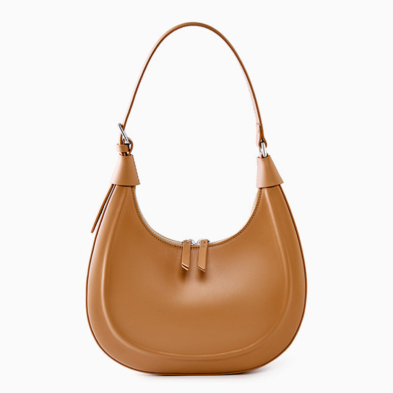 Noir Crescent Shoulder Bag – Black