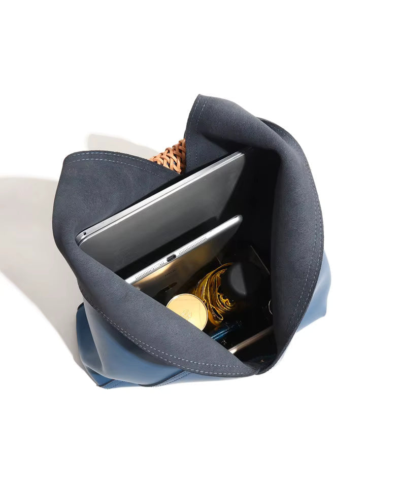 Aveline Sculpted Leather Tote