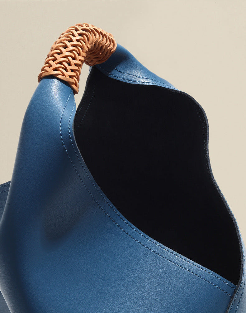 Aveline Sculpted Leather Tote