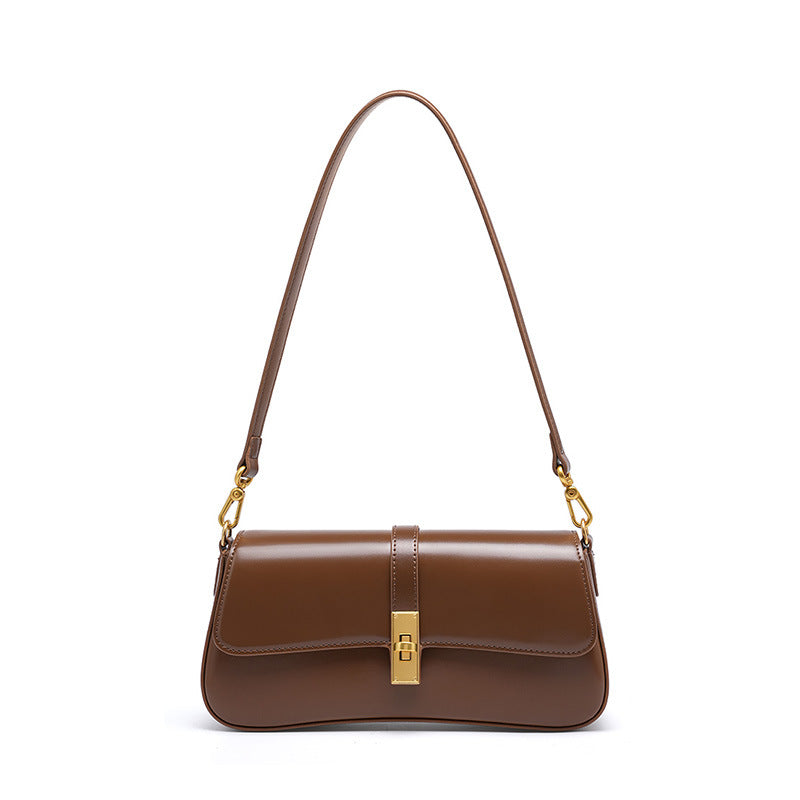 Amélie Burgundy Leather Shoulder Bag