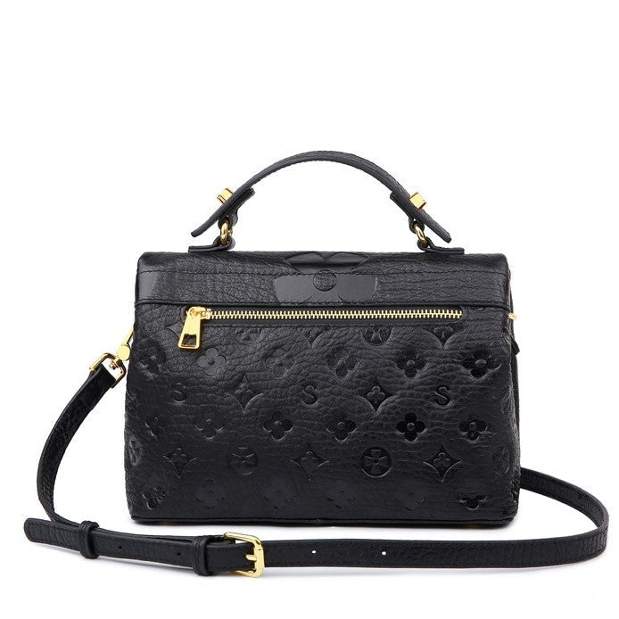 Hana Monogram Embossed Handbag