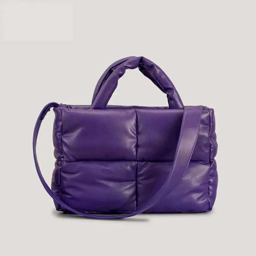Padded Leather Shoulder Bag