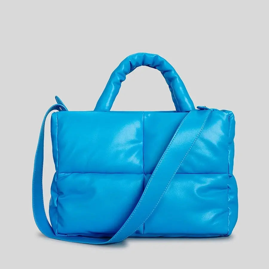 Padded Leather Shoulder Bag