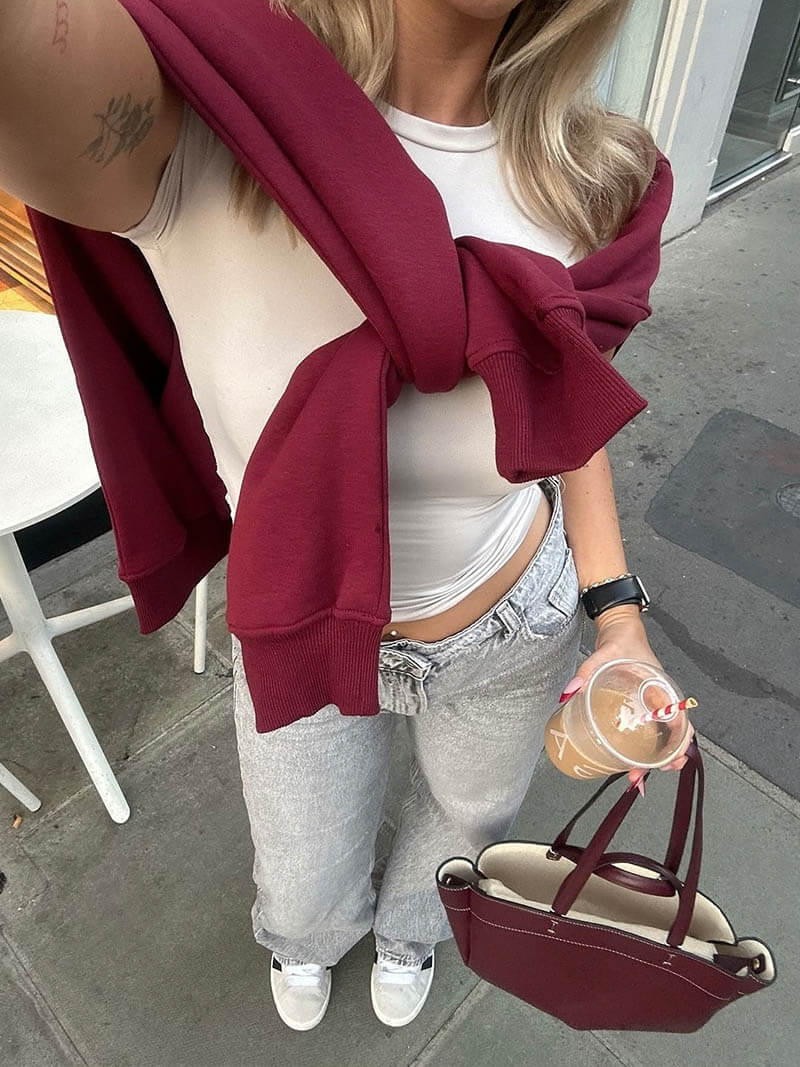 Burgundy Shopper Bag – Timeless Elegance Meets Everyday Function