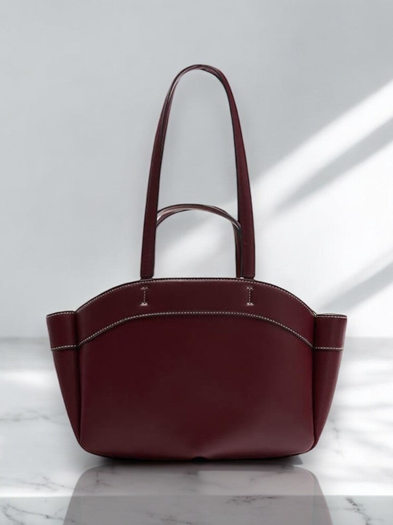 Burgundy Shopper Bag – Timeless Elegance Meets Everyday Function