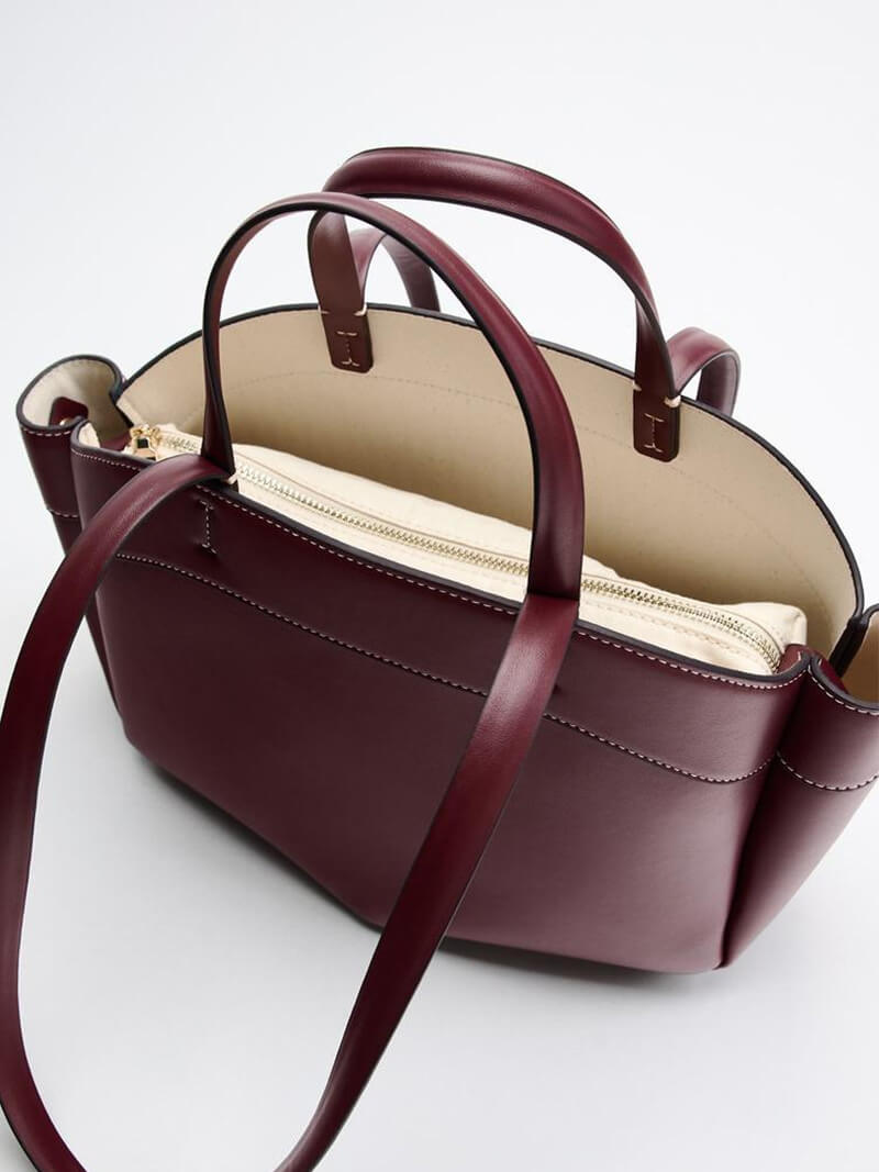 Burgundy Shopper Bag – Timeless Elegance Meets Everyday Function
