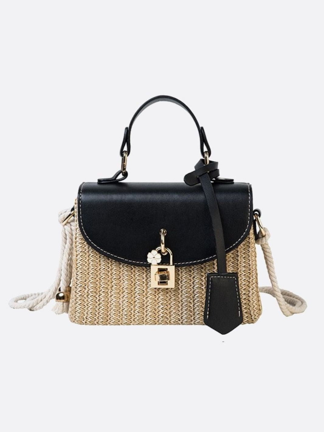 Sophia Structured Woven Handbag – Effortless Elegance Meets Modern Chic