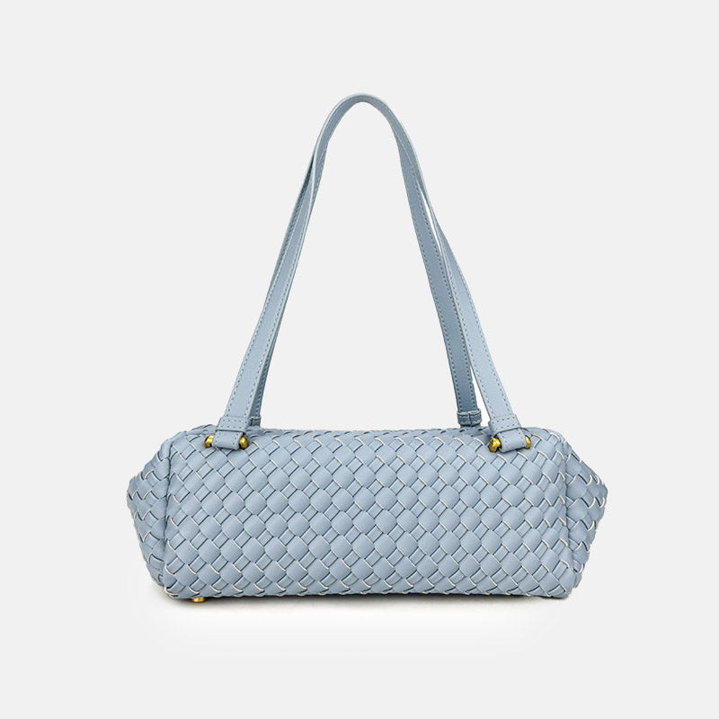 Elena Woven Leather Shoulder Bag