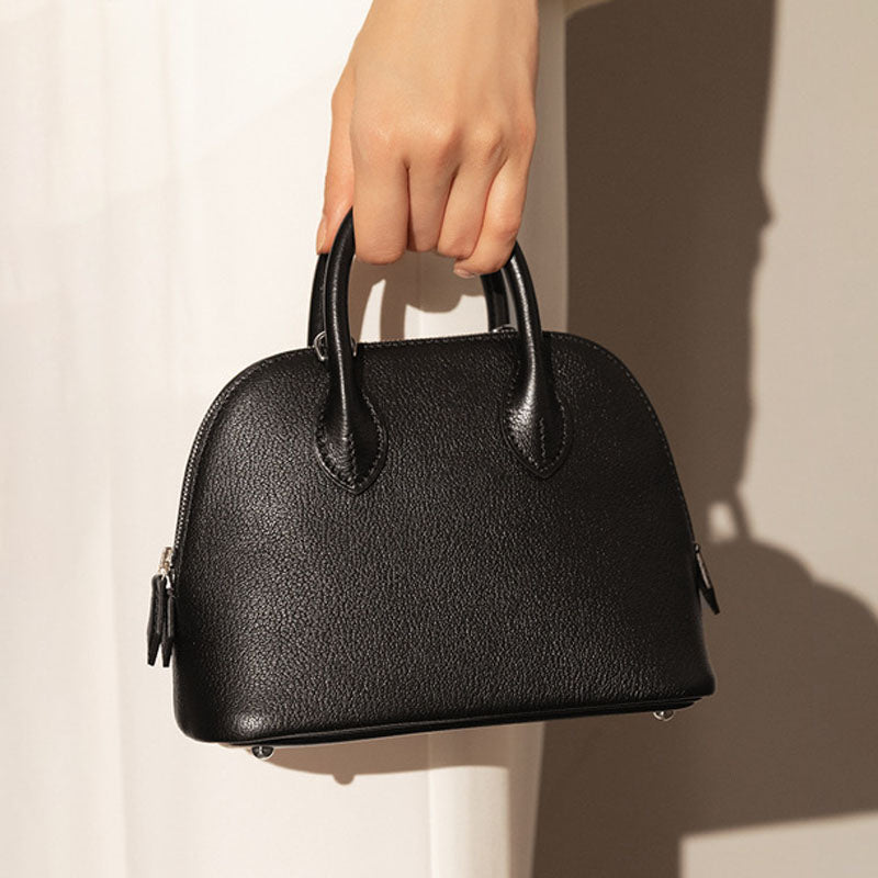 Aria Shell-Shaped Bowling Handbag