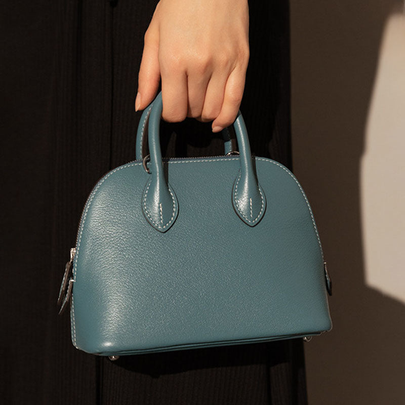 Aria Shell-Shaped Bowling Handbag