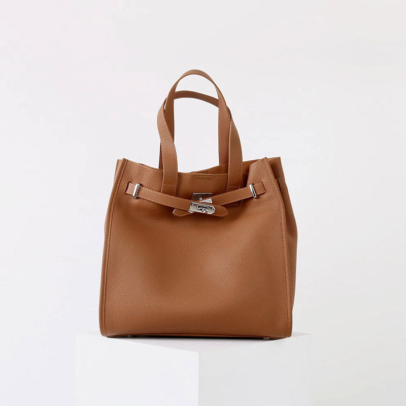 Isabelle Classic Leather Tote Bag