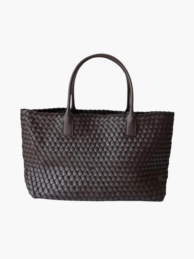 Aurora Caramel Woven Tote