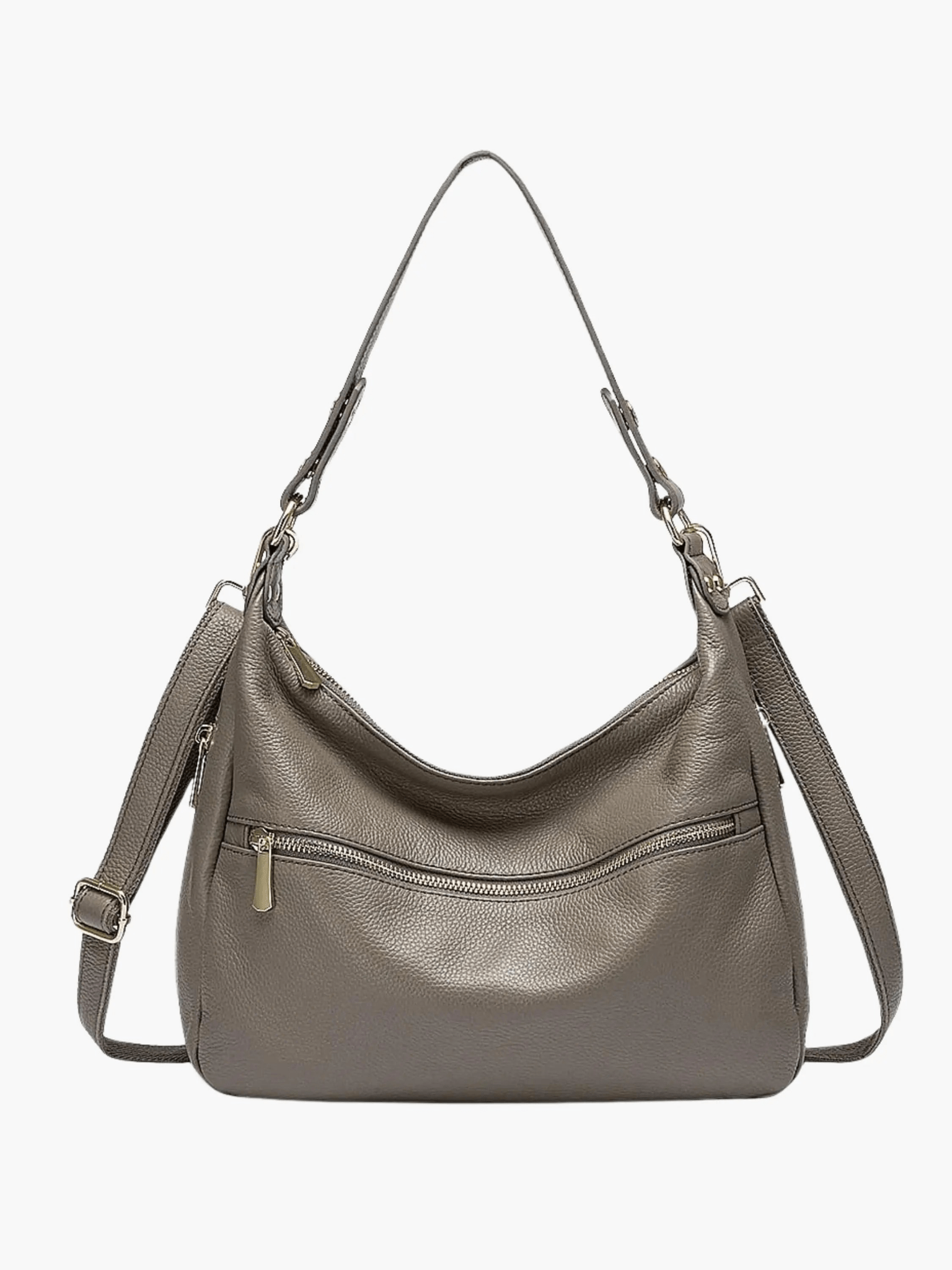 Valeria | Red Leather Hobo Bag – Bold & Functional