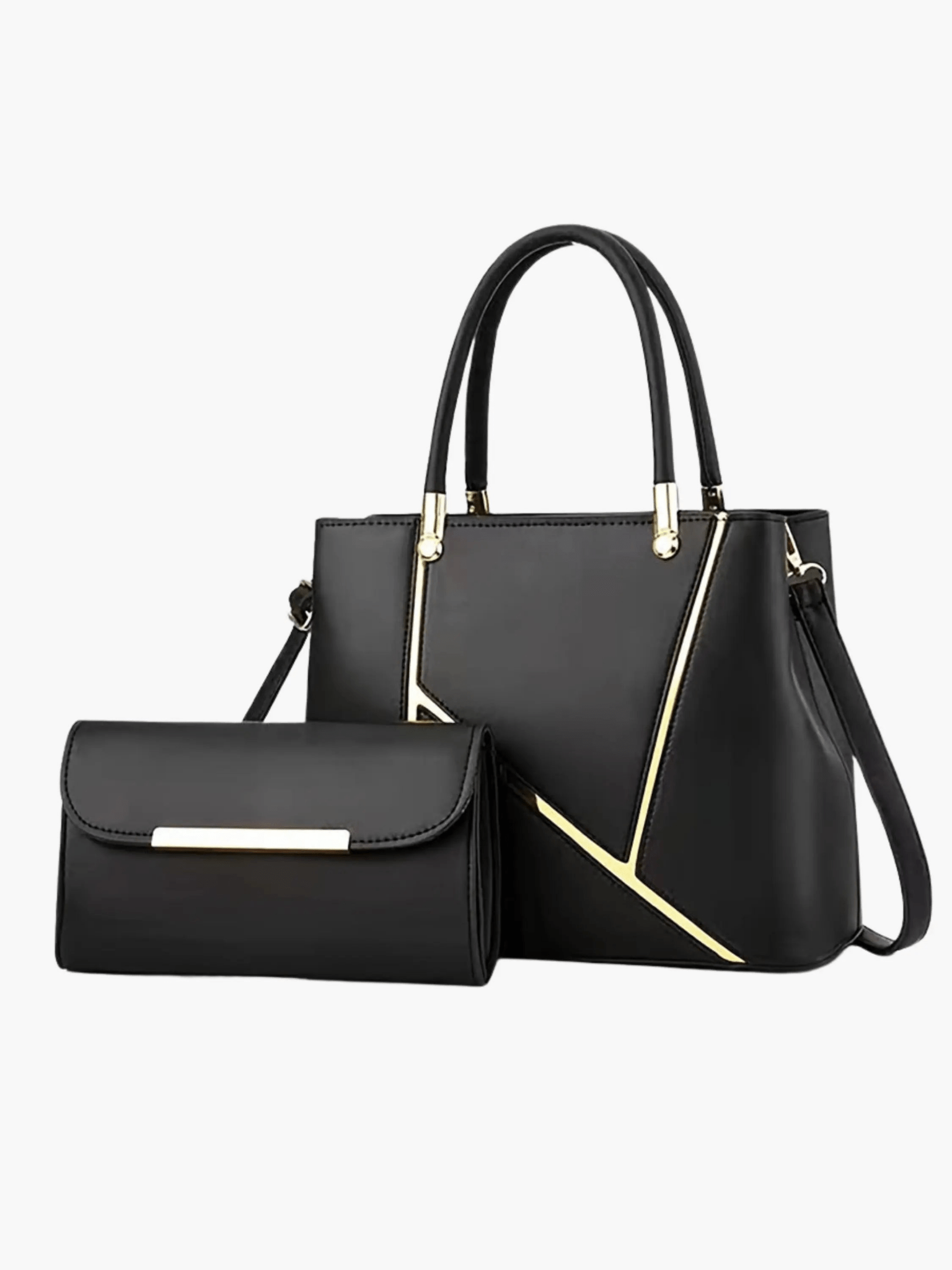 Celeste Black & Gold Handbag Duo