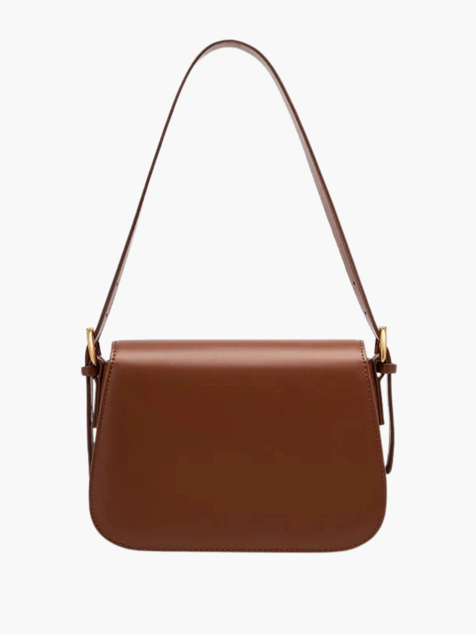 Brown Structured Shoulder Bag – Refined Elegance with Modern Sophistication