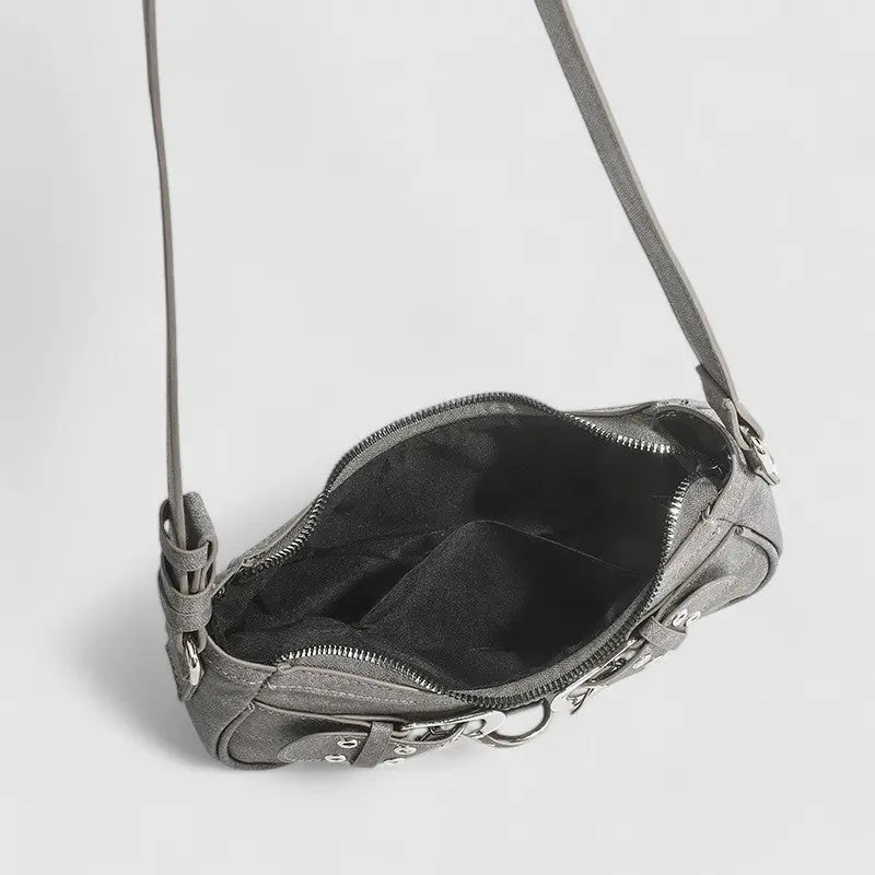 Bae Chic Buckle Shoulder Bag – Urban Gray