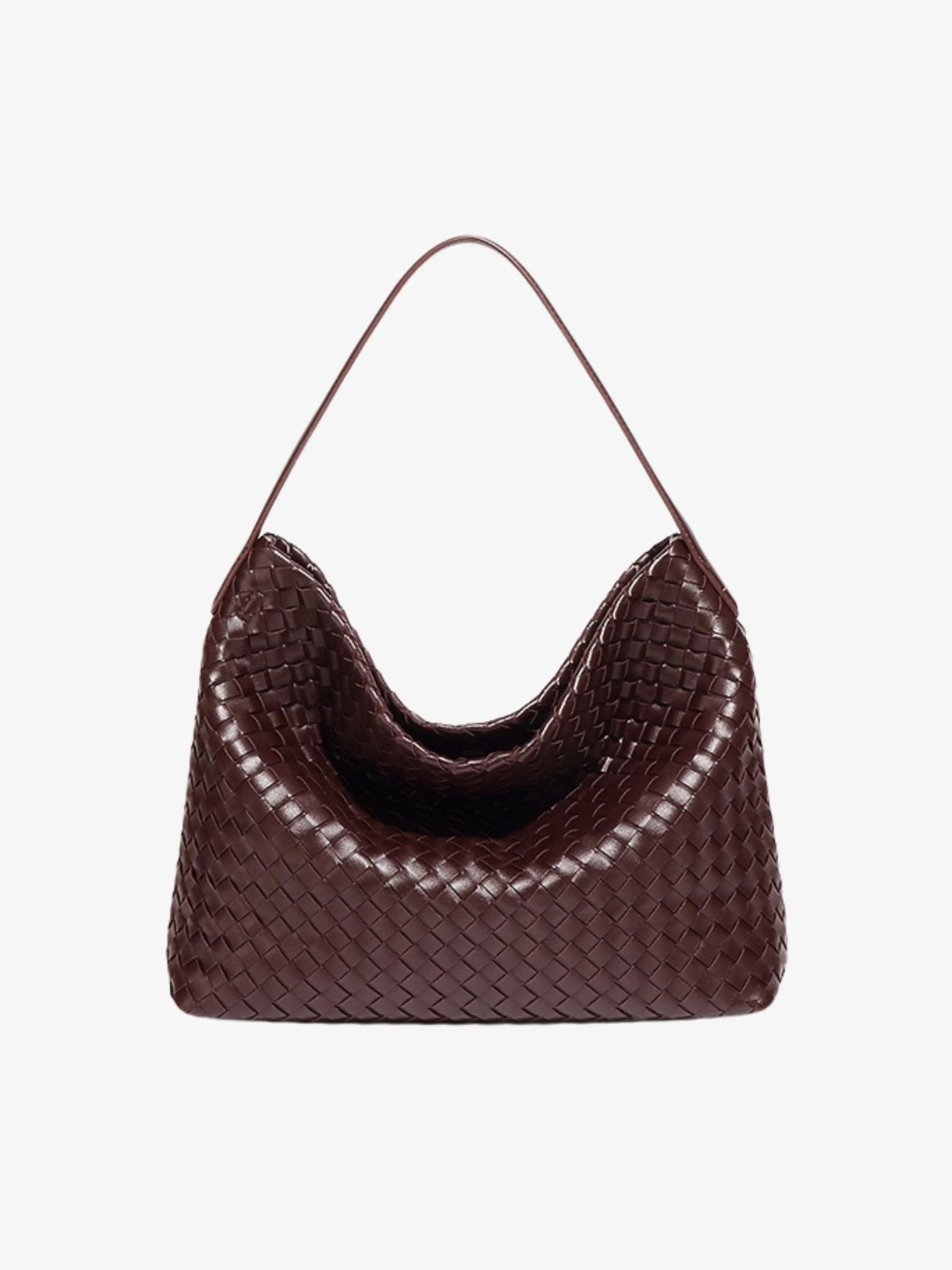 Brown Woven Shoulder Bag – Timeless Craftsmanship with Modern Ease