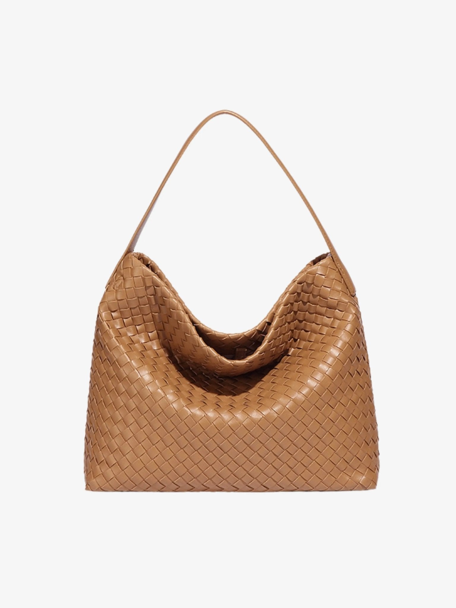 Brown Woven Shoulder Bag – Timeless Craftsmanship with Modern Ease