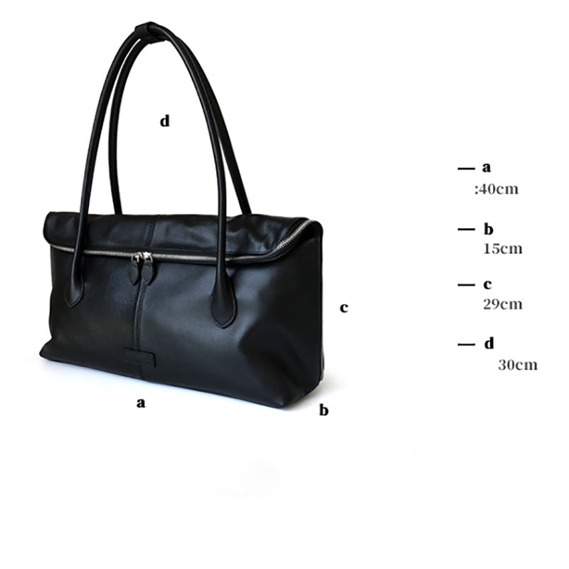 Clara Coffee Brown Leather Tote