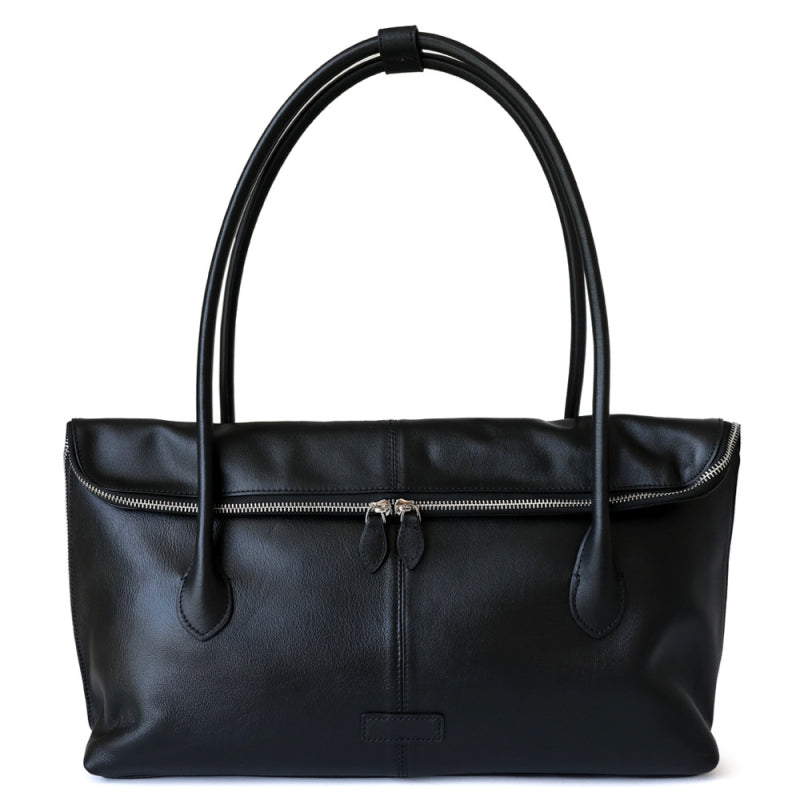 Clara Coffee Brown Leather Tote