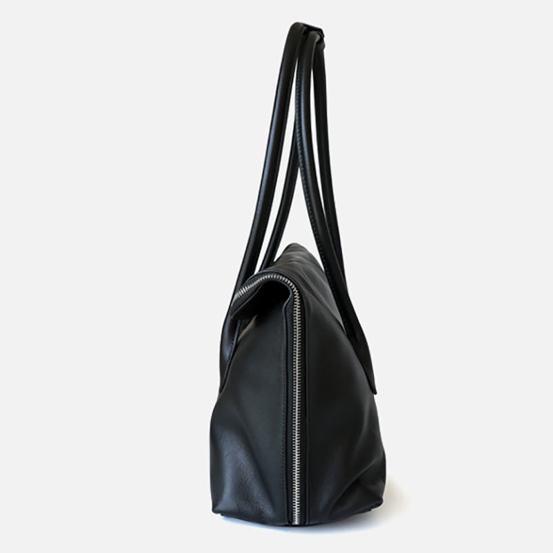 Clara Coffee Brown Leather Tote