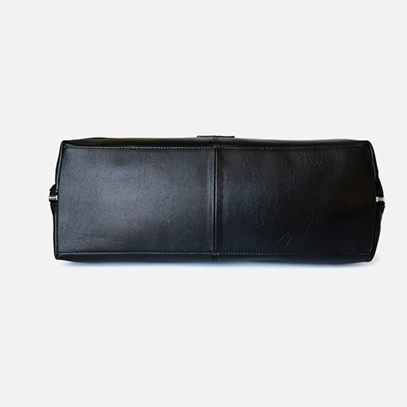 Clara Coffee Brown Leather Tote