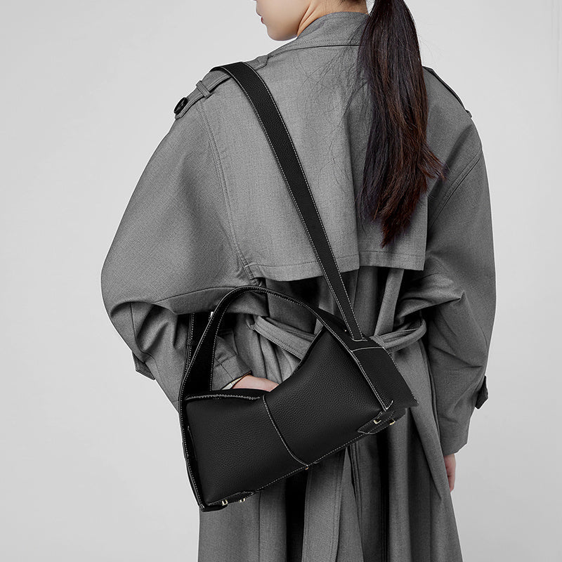 Aria Wide-Strap Shoulder Bag