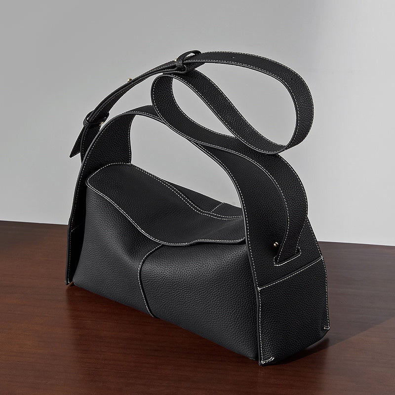 Aria Wide-Strap Shoulder Bag