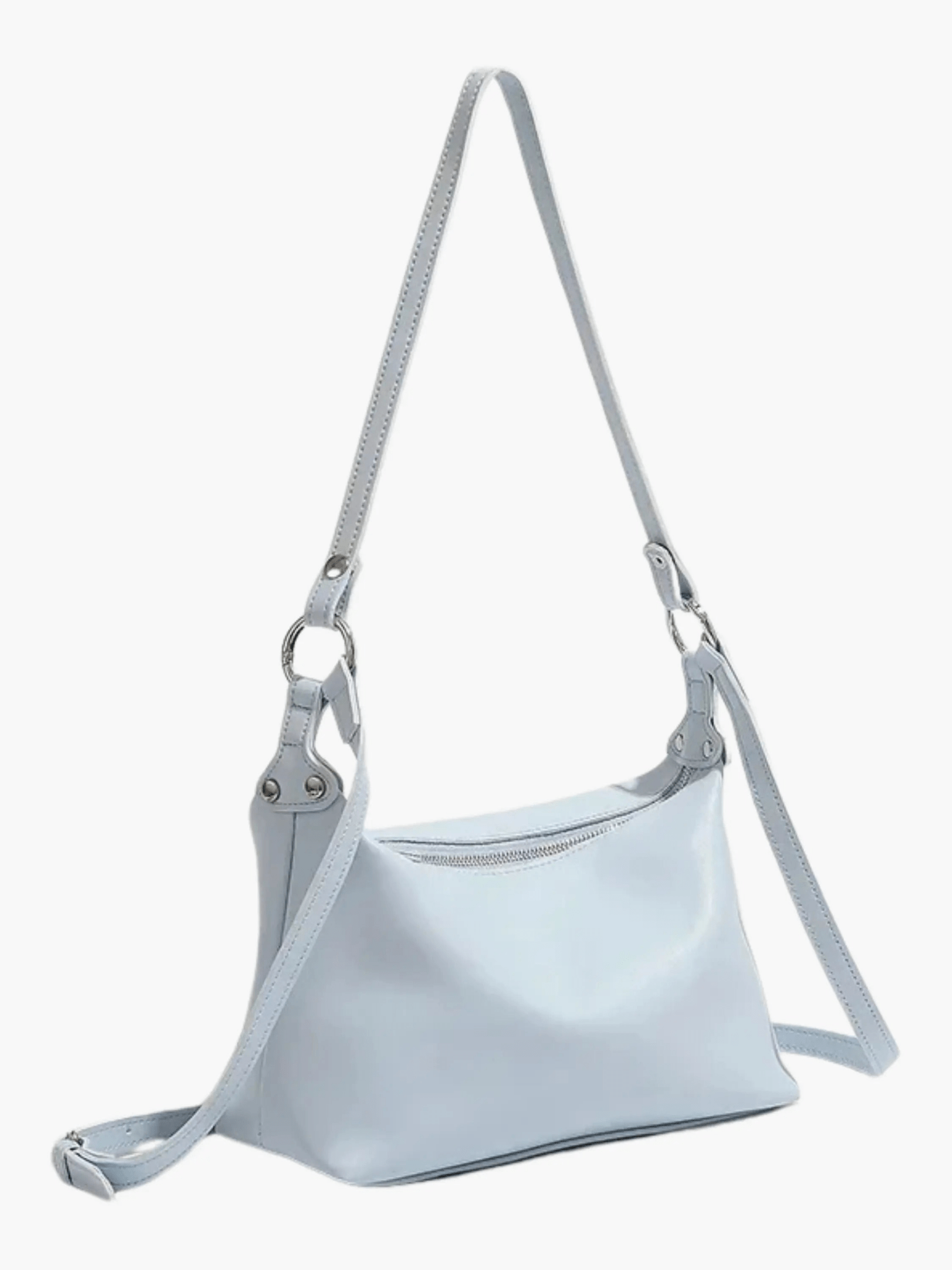 Blair Minimalist Shoulder Bag – Ice Blue