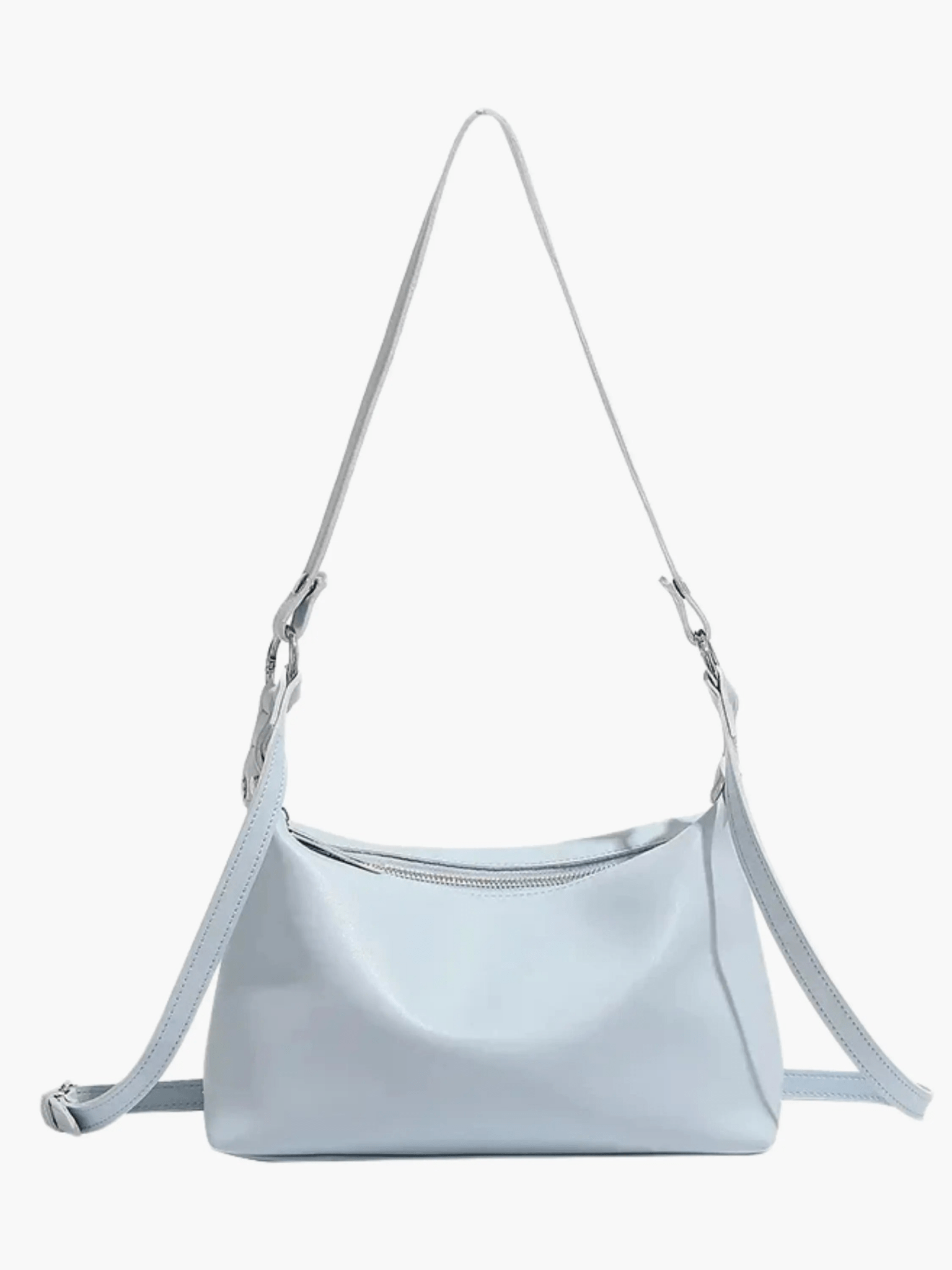 Blair Minimalist Shoulder Bag – Ice Blue