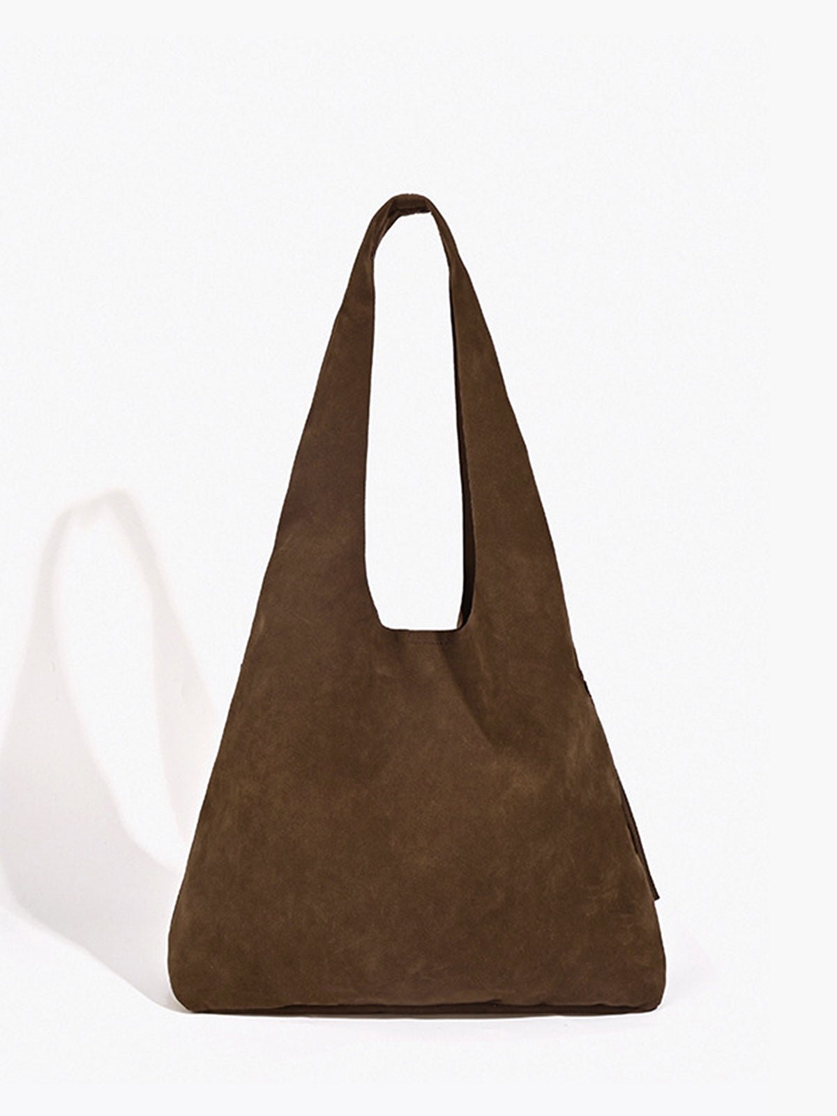 Savanna Fringe Suede Tote – Chocolate Brown