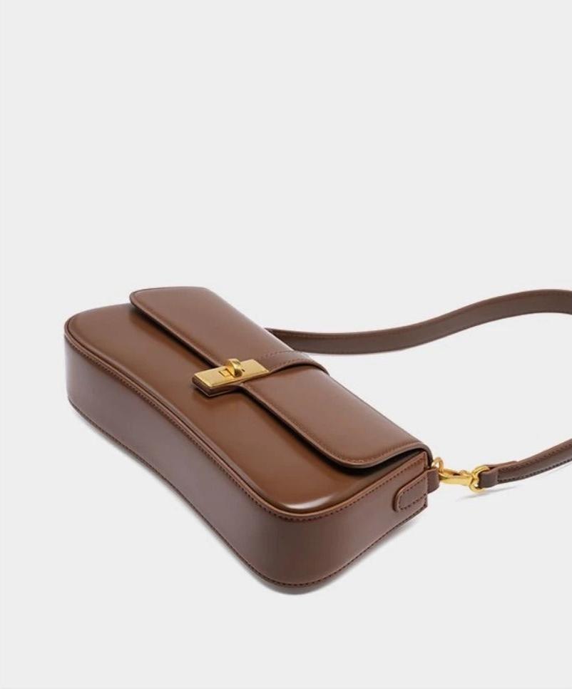 Amélie Burgundy Leather Shoulder Bag