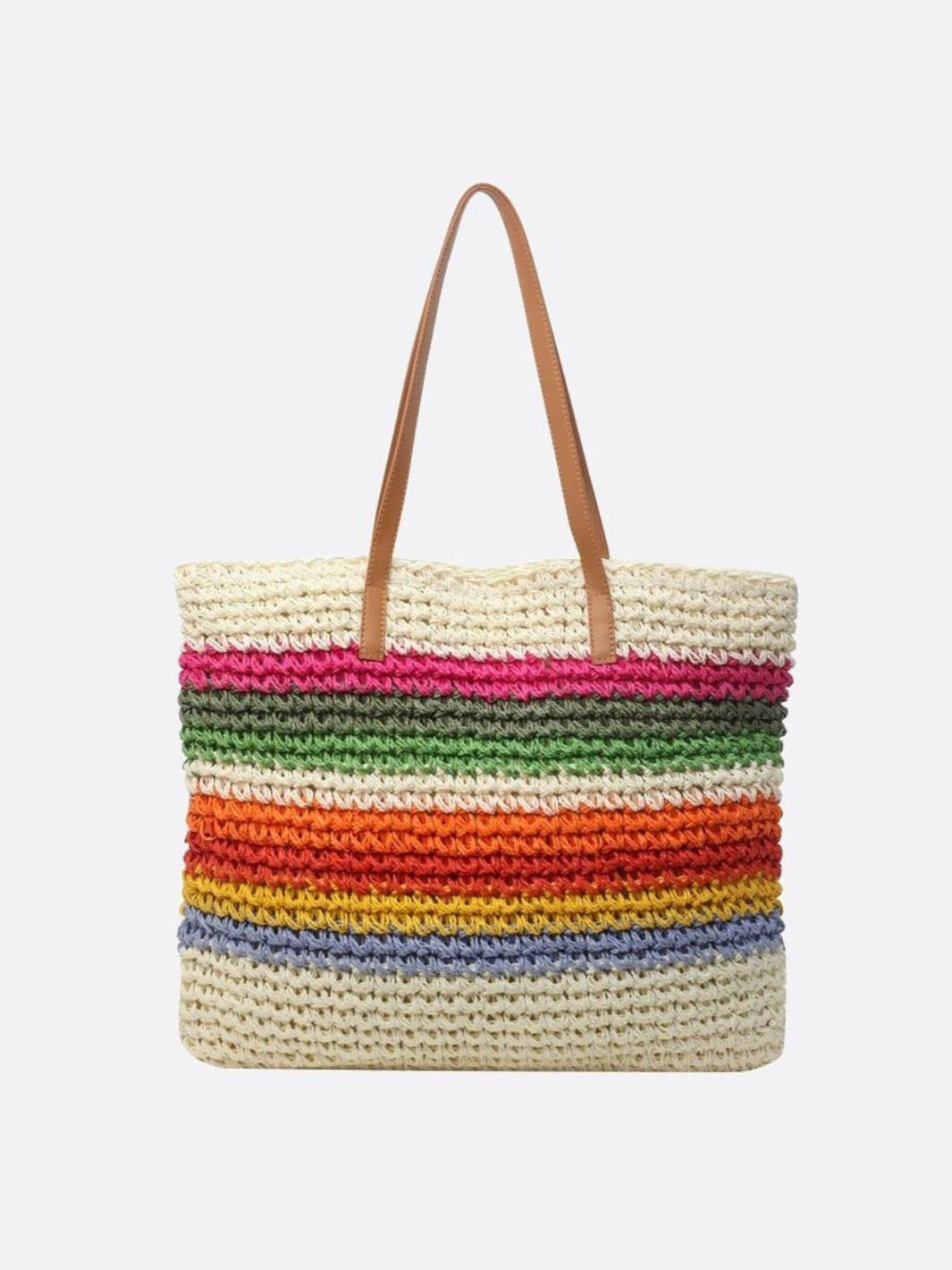 Vibrant Striped Summer Tote