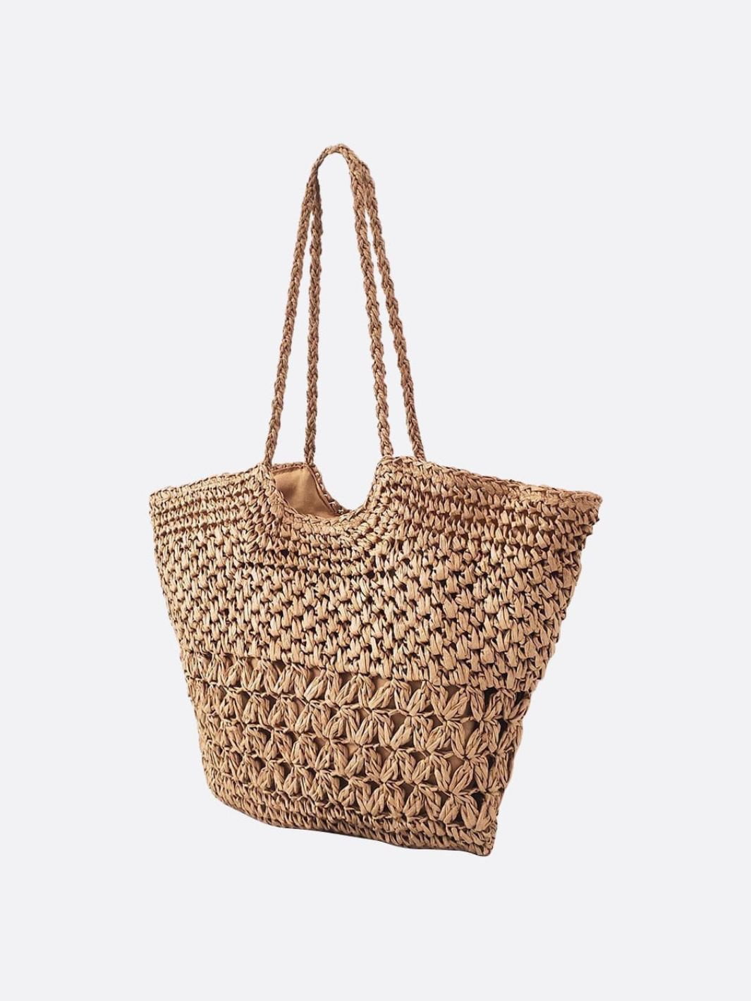 Isla Braided Straw Tote