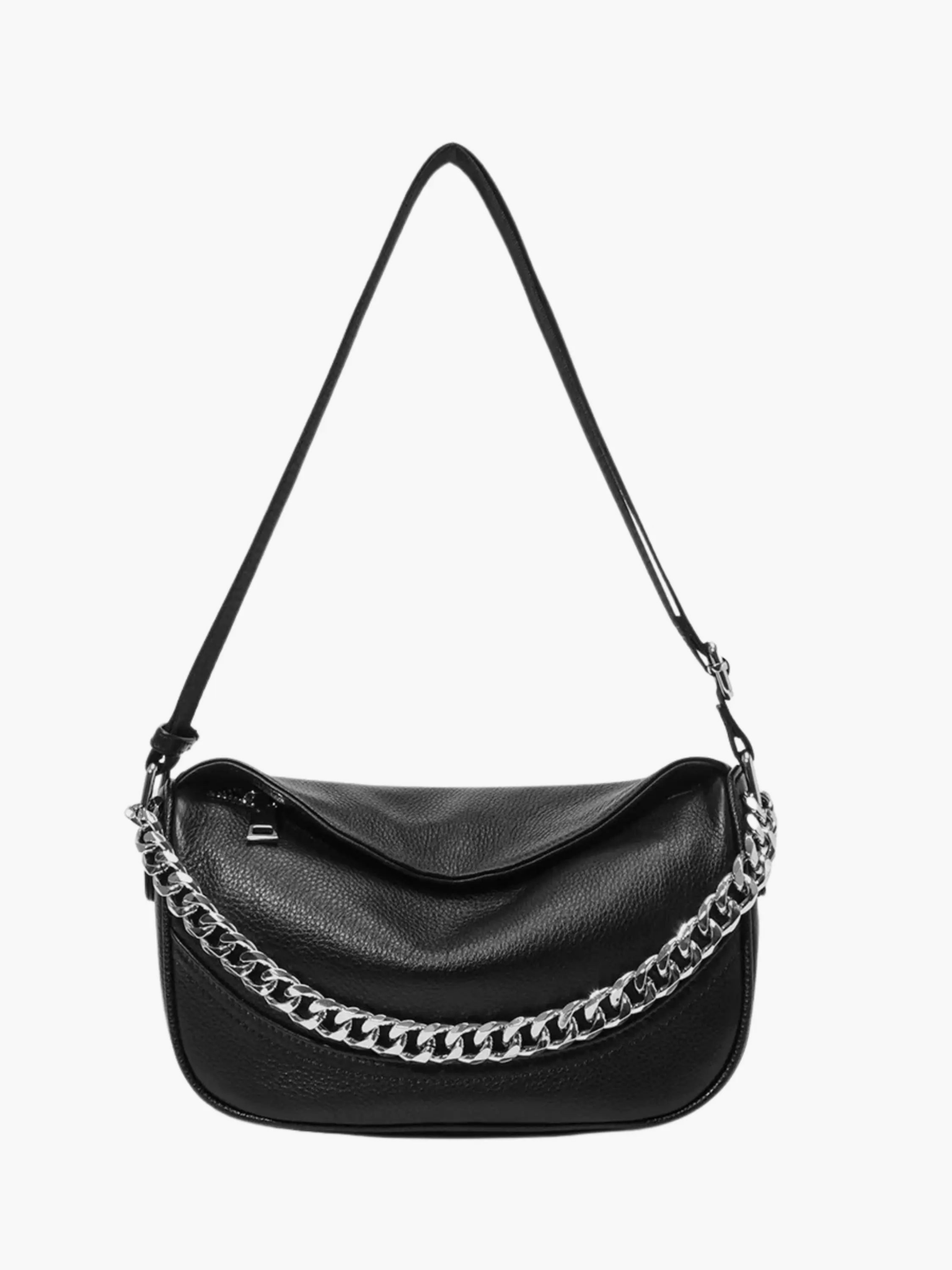 Celeste Chain Shoulder Bag – Elegant Gray
